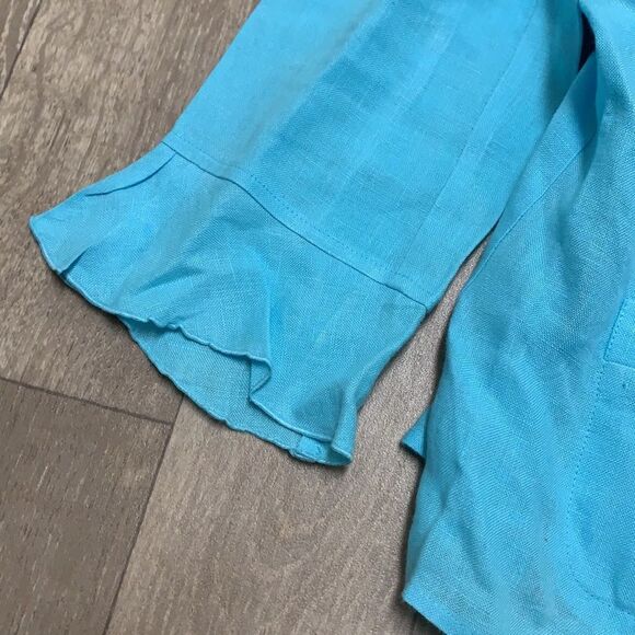 Womens Talbots Fresh Linen Thin‎ Blazer Jacket - Picture 5 of 6